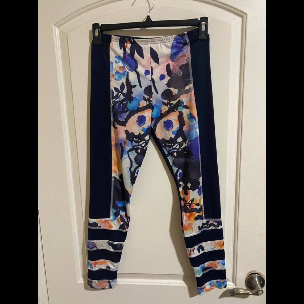 Girls Floral Adidas leggings